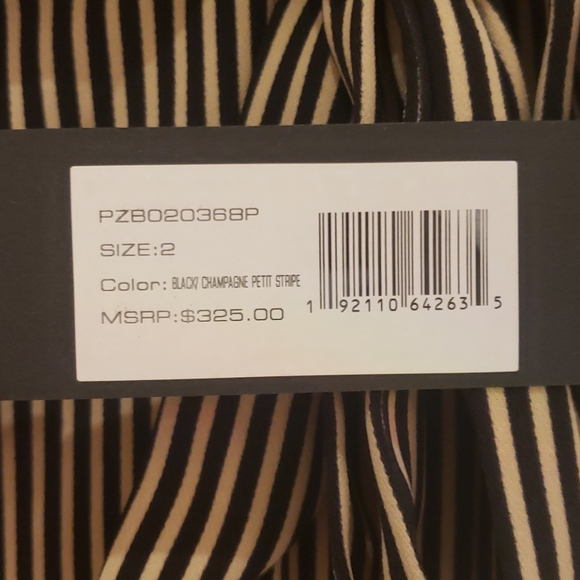 Halston Heritage Striped Wide Leg Pants - Picture 4 of 5